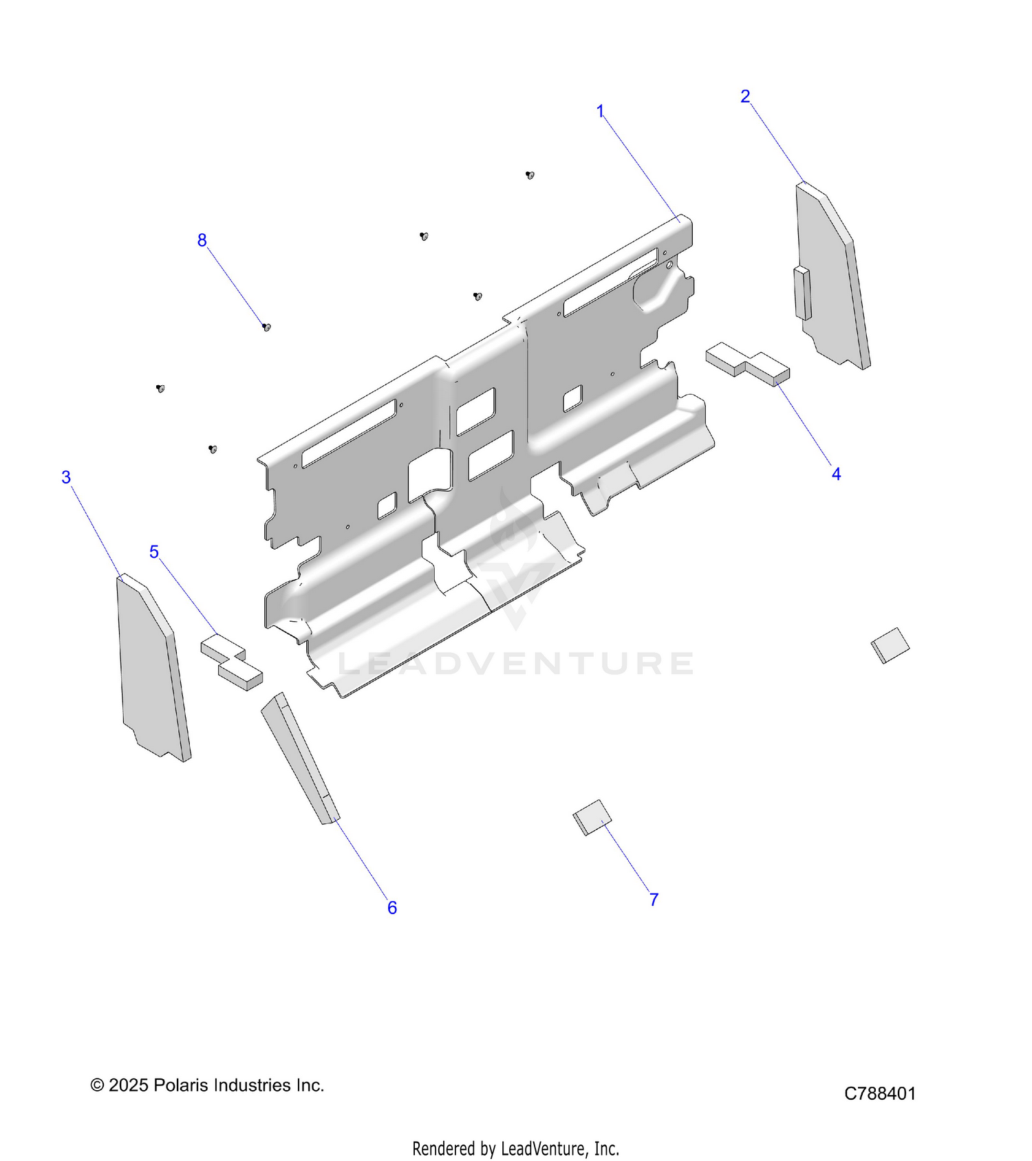 BODY, CAB FOAM AND REAR PANEL - R26RRV99AK (C788401)