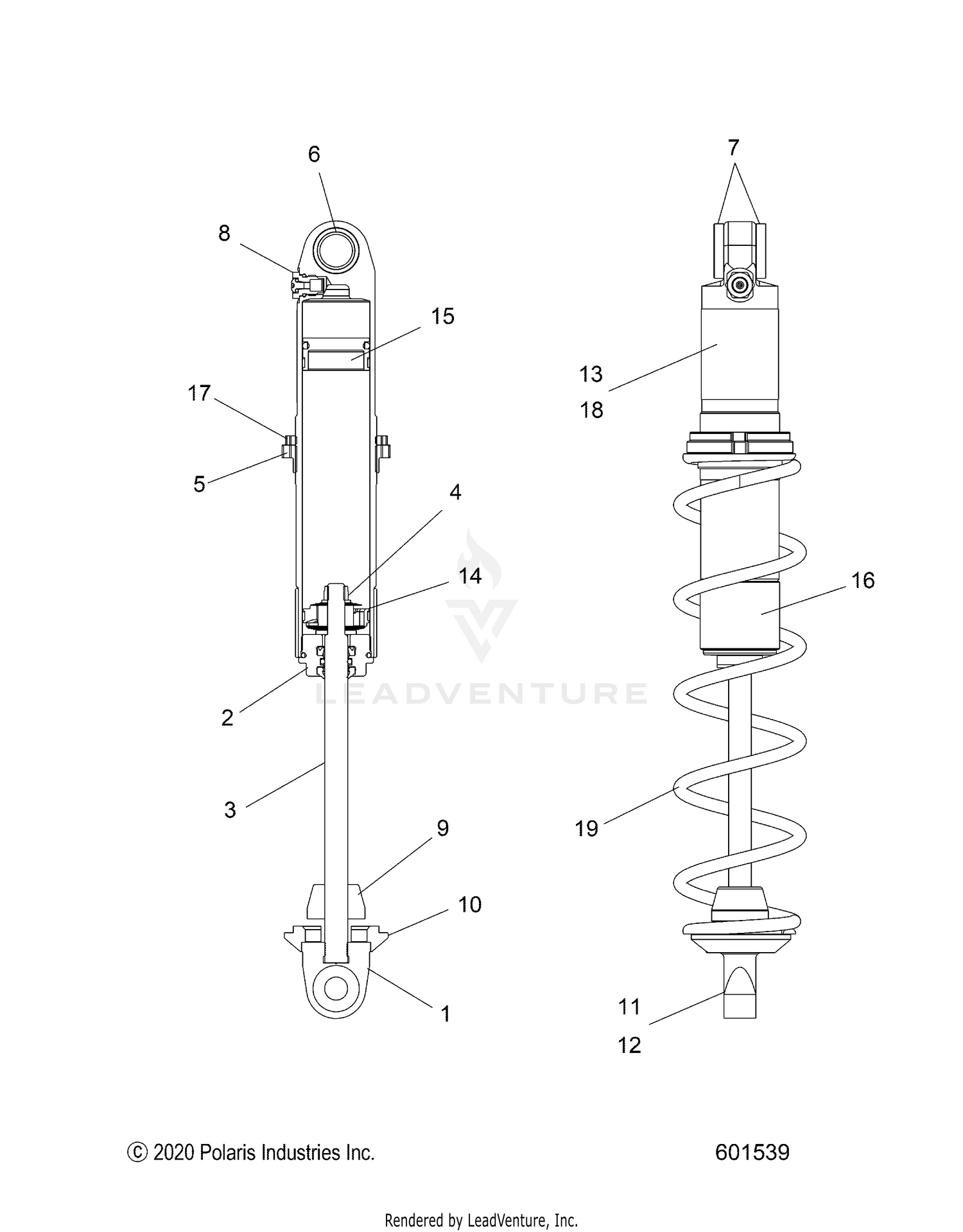 SUSPENSION, SHOCK, IFS MONOTUBE 7045528 - S26TFM8MS (600848)