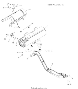 Engine, Exhaust - A10zx85ak/al/as/at/ax (49atvexhaust10spxp850) Schematic