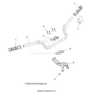 Steering, Handlebar And Controls - A12zn8efk/efo (49atvhandlebar09spxp850i) Schematic