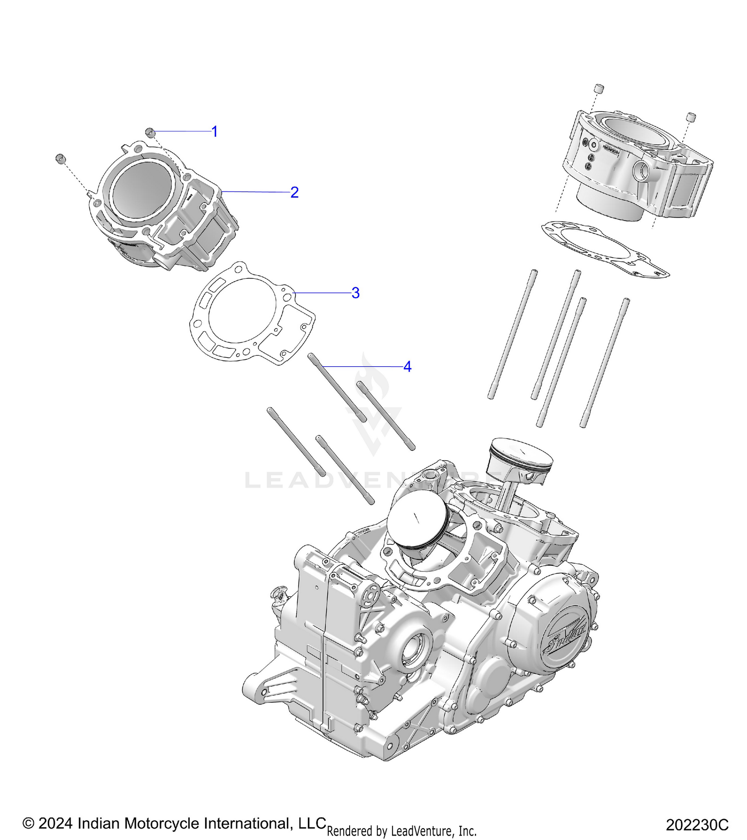 ENGINE, CYLINDER - N26LG4SS/LG6SS ALL OPTIONS (202230C)