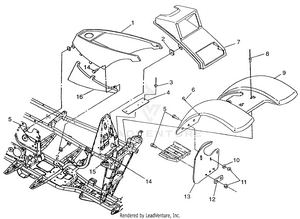Front Cab Magnum 2x4 W97aa42a (4940704070a005) Schematic