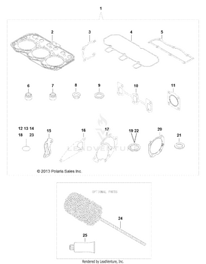Engine, Gasket Set - R141d9jda/2d9jda (49brutusgasket13) Schematic