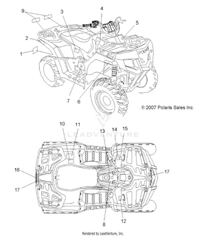 Body, Decals - A09lh27ax/az (49atvdecal08sp300) Schematic