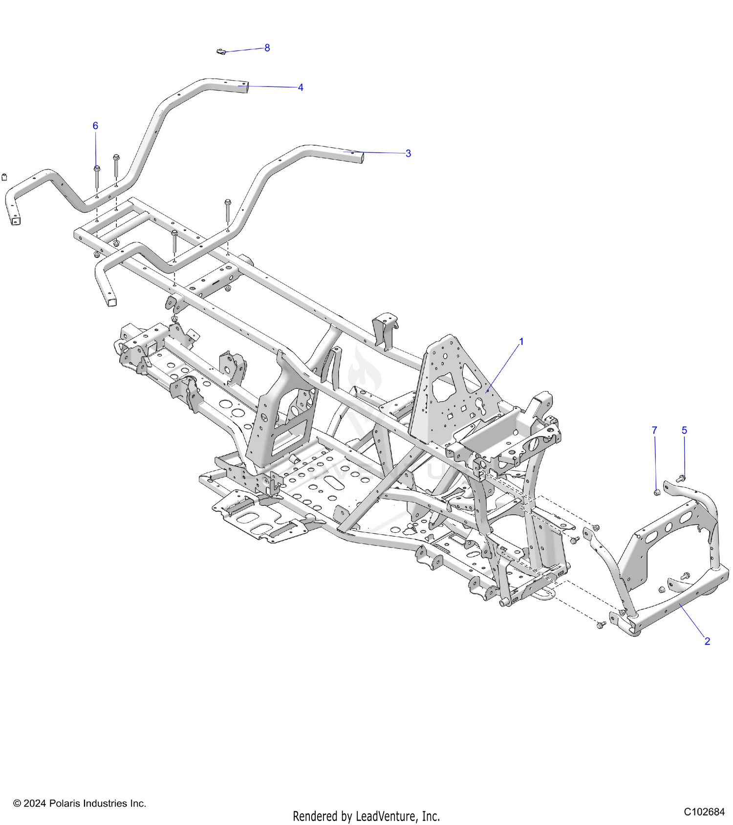 CHASSIS, FRAME - A26SHY57AL/AS (C102684)