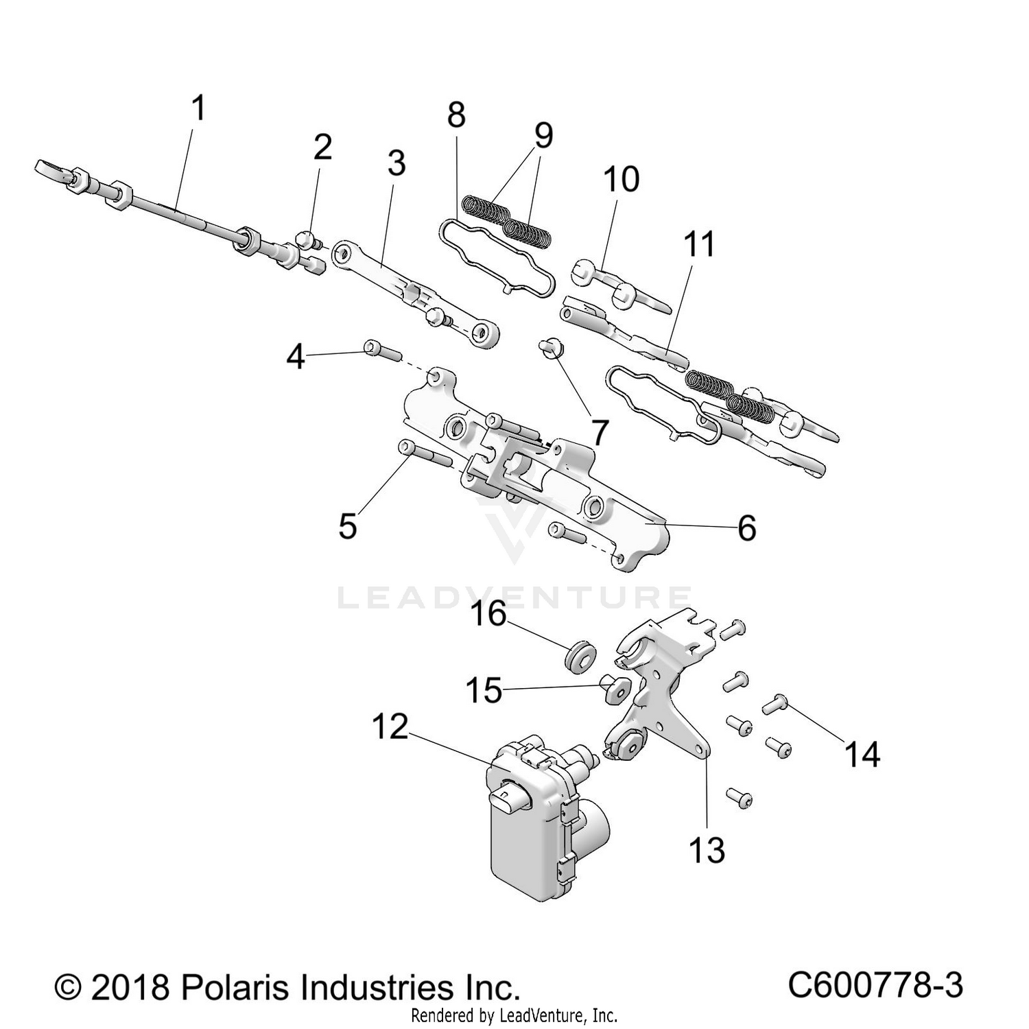 ENGINE, EXHAUST VALVE ASM. - S22EFD8RS/EFE8RS ALL OPTIONS (600778-3)