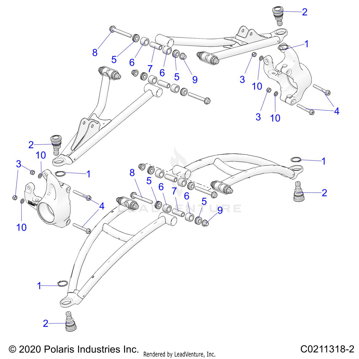 SUSPENSION, FRONT A-ARM MOUNTING - A26SYY95AK (C0211318-2)