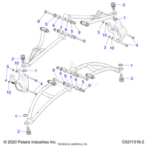 Suspension, Front A-arm Mounting - A20sxz85af/ap/caf/cap (c0211318-2) Schematic