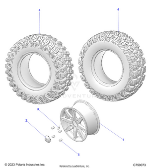 Wheels, Front - G23gmk99a/99b (c750073) Schematic