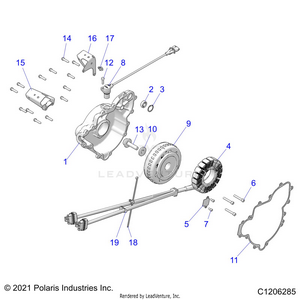 Engine, Stator And Flywheel - Z21r4e92ag/as/bg/bs (c1206285) Schematic