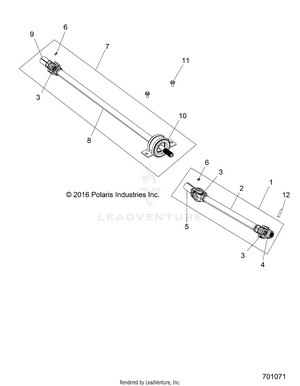 Drive Train, Front Prop Shaft - Z19vce99am (701071) Schematic