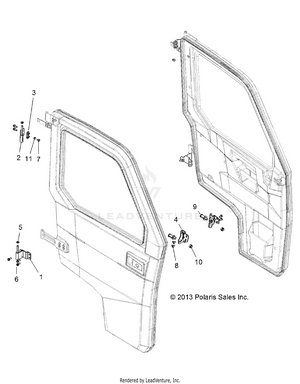 Body, Door, Full, Mounting - R16rtu87as/bs (49rgrdoormtg13m) Schematic