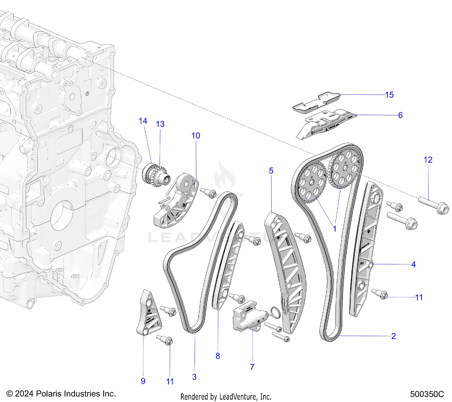 ENGINE, TIMING CHAIN AND RELATED - T26AATGD/HD (500350C)