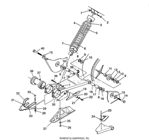 Swing Arm/shock Mounting Sportsman 4x4 / W938039 (4926382638023a) Schematic