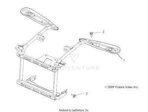 Body, Front Rack Mounting - A10tn55al/ax (49atvrackmtg10spxpx2550) Schematic