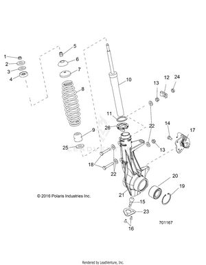 Suspension, Front Strut - R17rca57a1/b1/a4/b4 (701167) Schematic