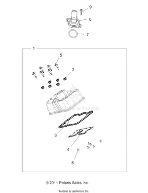 Engine, Valve Cover - A12zn8efk/efo (49atvvalve12sptrgeps850) Schematic