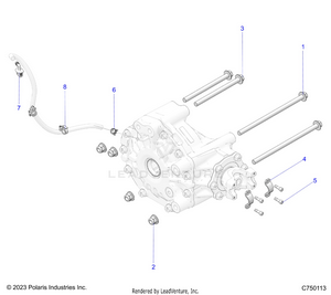 Drive Train, Gearcase, Rear, Mounting -   Z25r4d2kak/bk/aj/bj/am/bm (c750113) Schematic