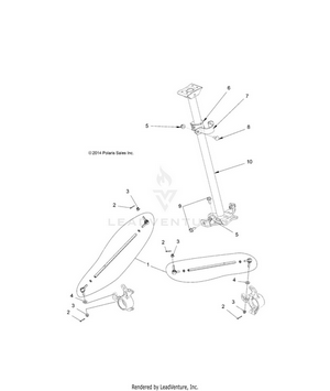 Steering, Steering Post Asm. - A17sxa85a1/a9 (49atvsteering15sp850) Schematic