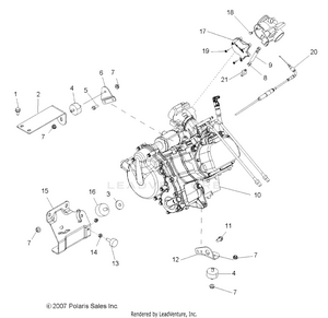 Engine, Mounting - R09wh68ac/ag/ah/al/ar/az (49rgrenginemtg09crew) Schematic