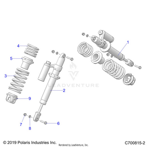 Suspension, Front Shock Mounting - G23gmk99a/99b (c700815-2) Schematic