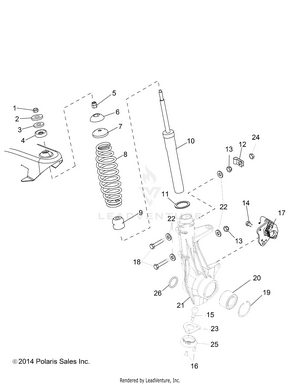 Suspension, Front Strut - R15rma57fa (49rgrsuspfrt14570) Schematic