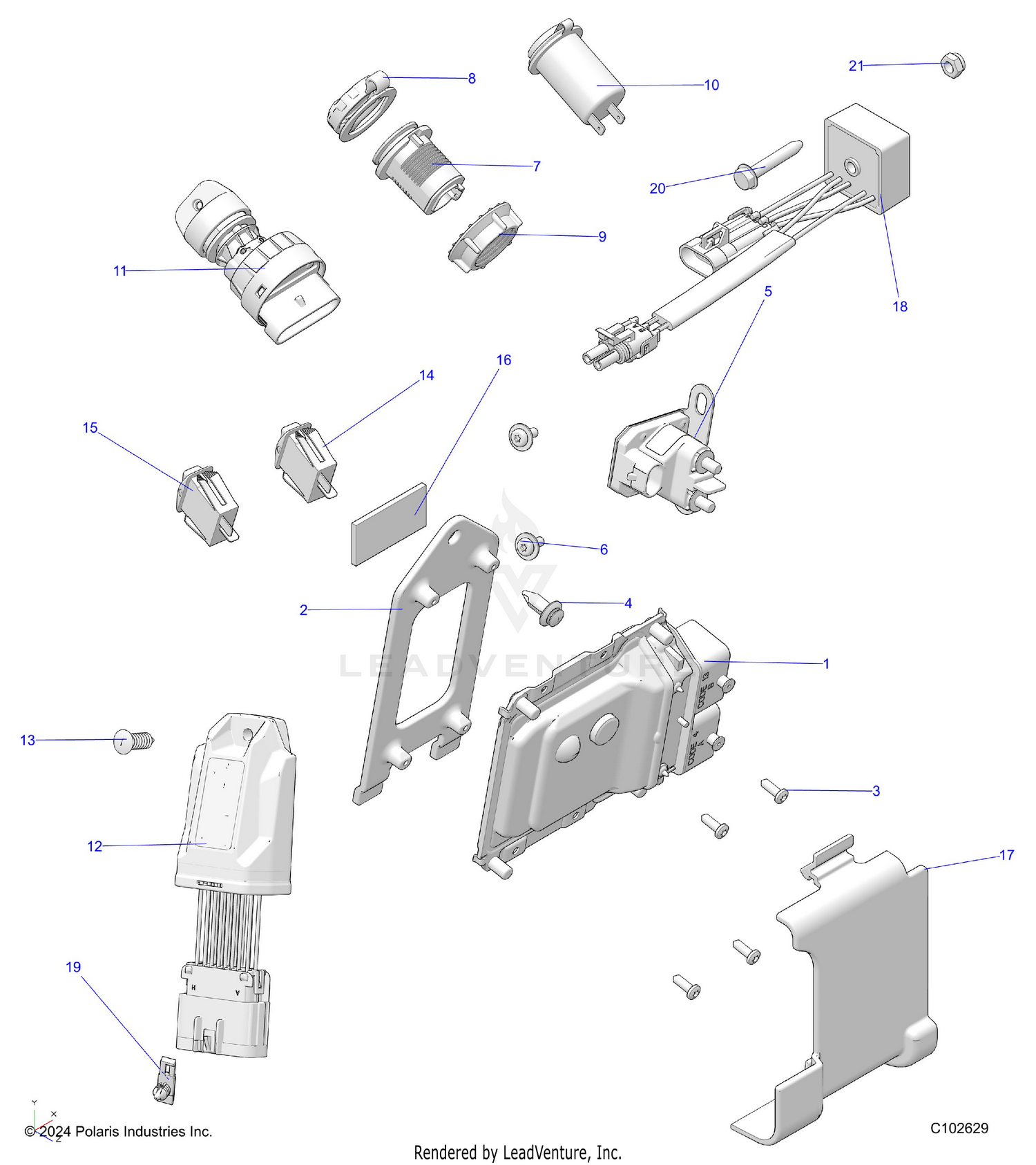 ELECTRICAL, SWITCHES, SENSORS and ECM - A26SHE57CN (C102629)