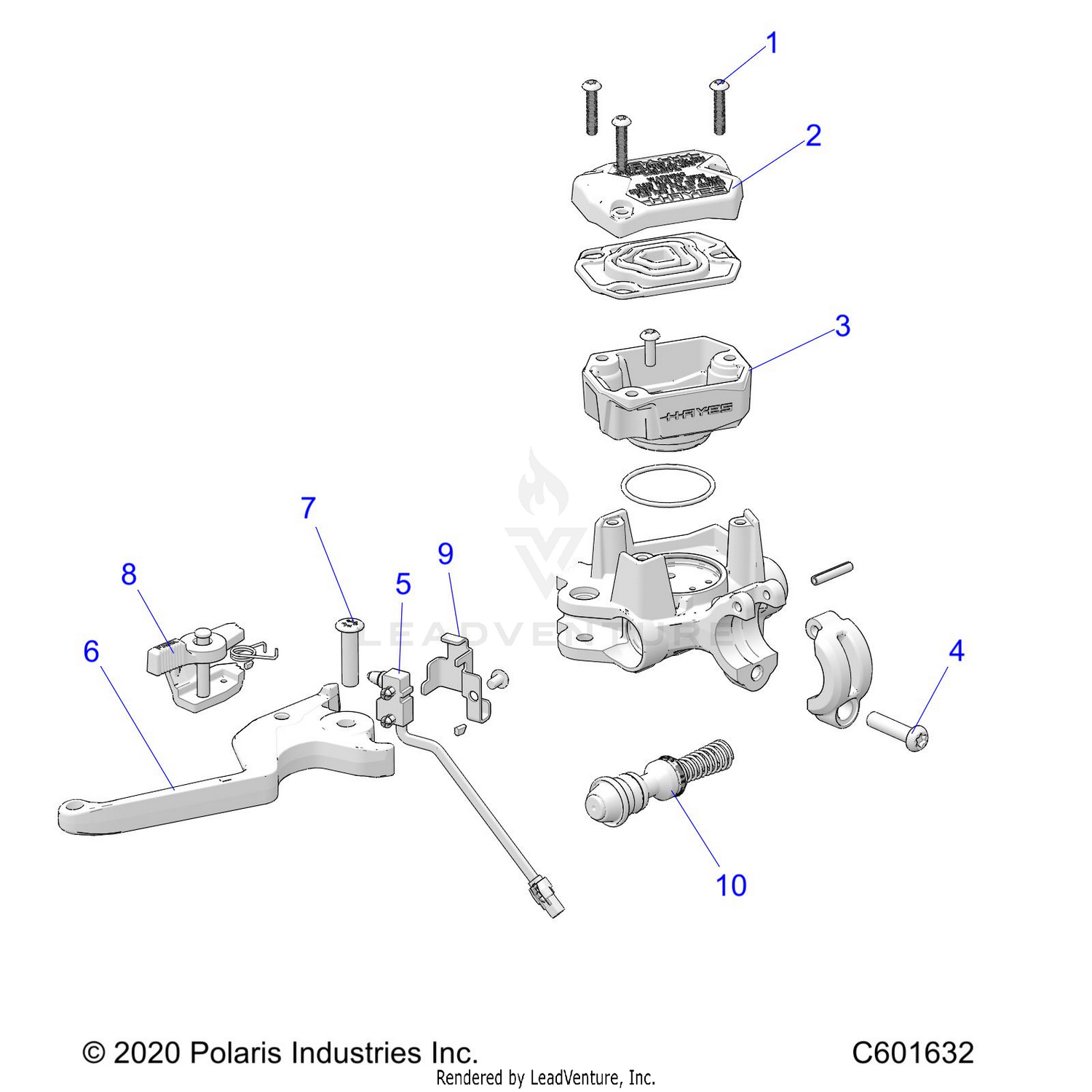 BRAKES, MASTER CYLINDER ASM. - S22TDV8RS/8RE ALL OPTIONS (C601632)