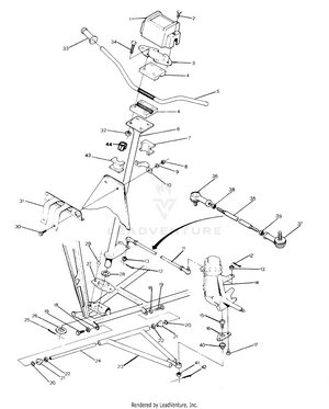 Steering Assembly Big Boss 4x6 (4919801980011a) Schematic