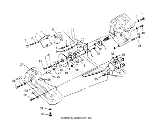 Gearcase/brake And Chain Cover Mounting Scrambler W957840 (4927252725c003) Schematic