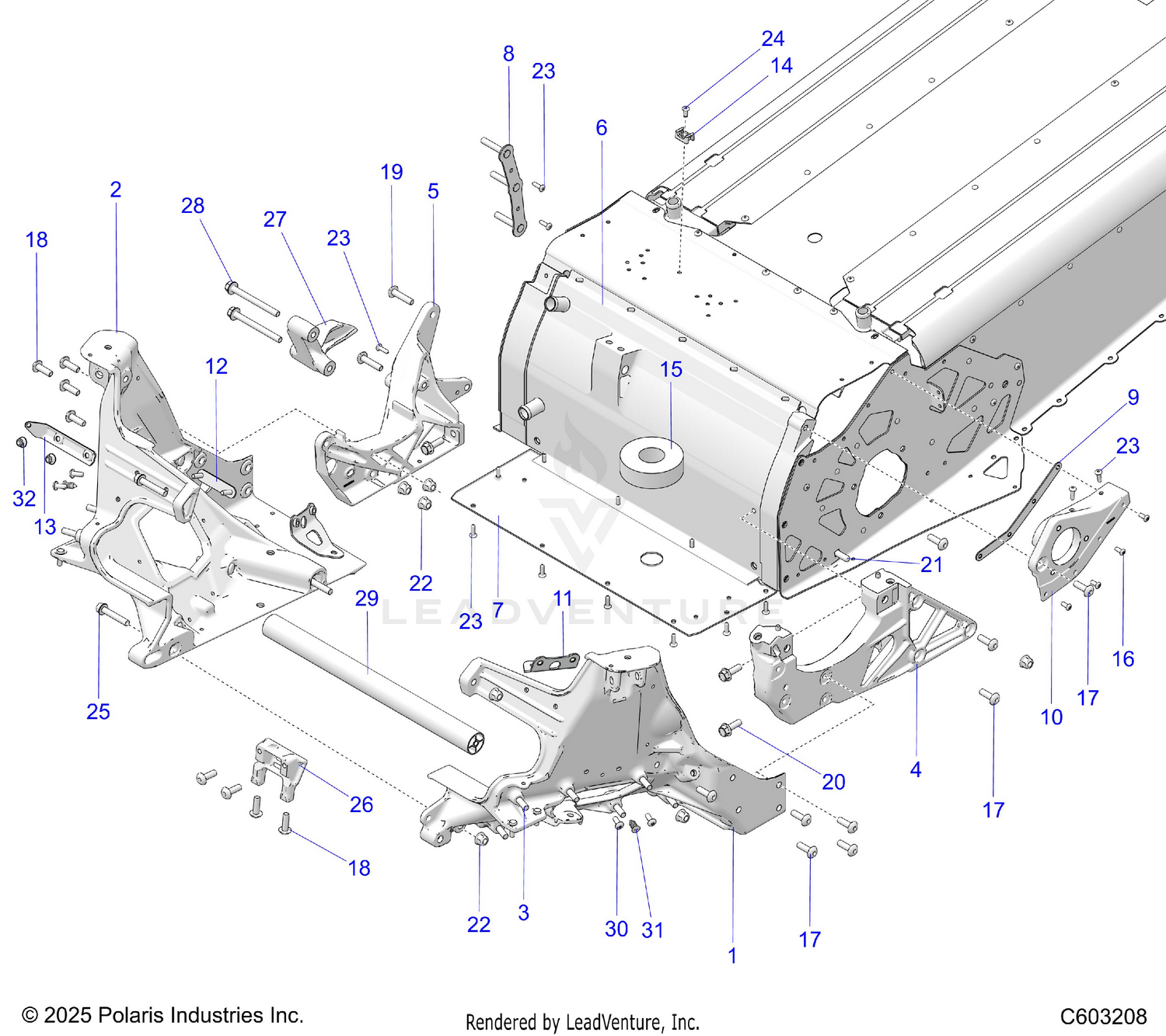 CHASSIS, BULKHEAD ASM. - S26AJE9FSL/AJN9FSL/FSM (C603208)