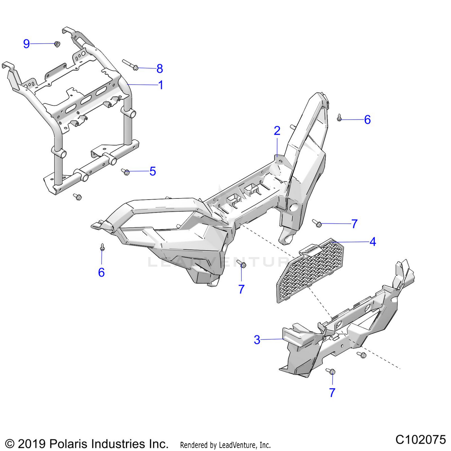 BODY, FRONT BUMPER and MOUNTING - A26SLE95PJ (C102075)