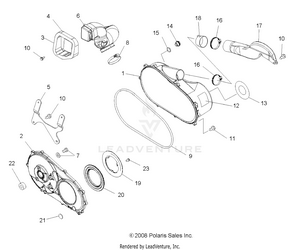Body, Clutch Cover - A09ca32aa (49atvclutchcvr08boss) Schematic