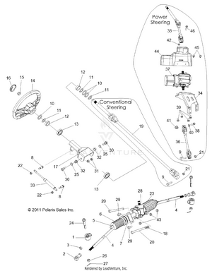 Steering, Steering Asm. - R12jt87ab/ad/as/aw/9eaw (49rgrsteering12rzrxp4) Schematic