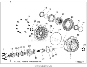 Drive Train, Gearcase, Rear - Z25r4d2kak/bk/aj/bj/am/bm (1336923) Schematic