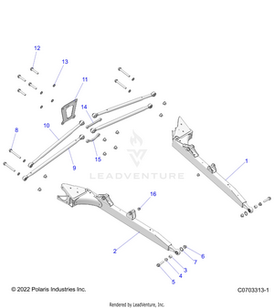 Suspension, Rear Control Arms - Z22nar99af/bf (c0703316-1) Schematic
