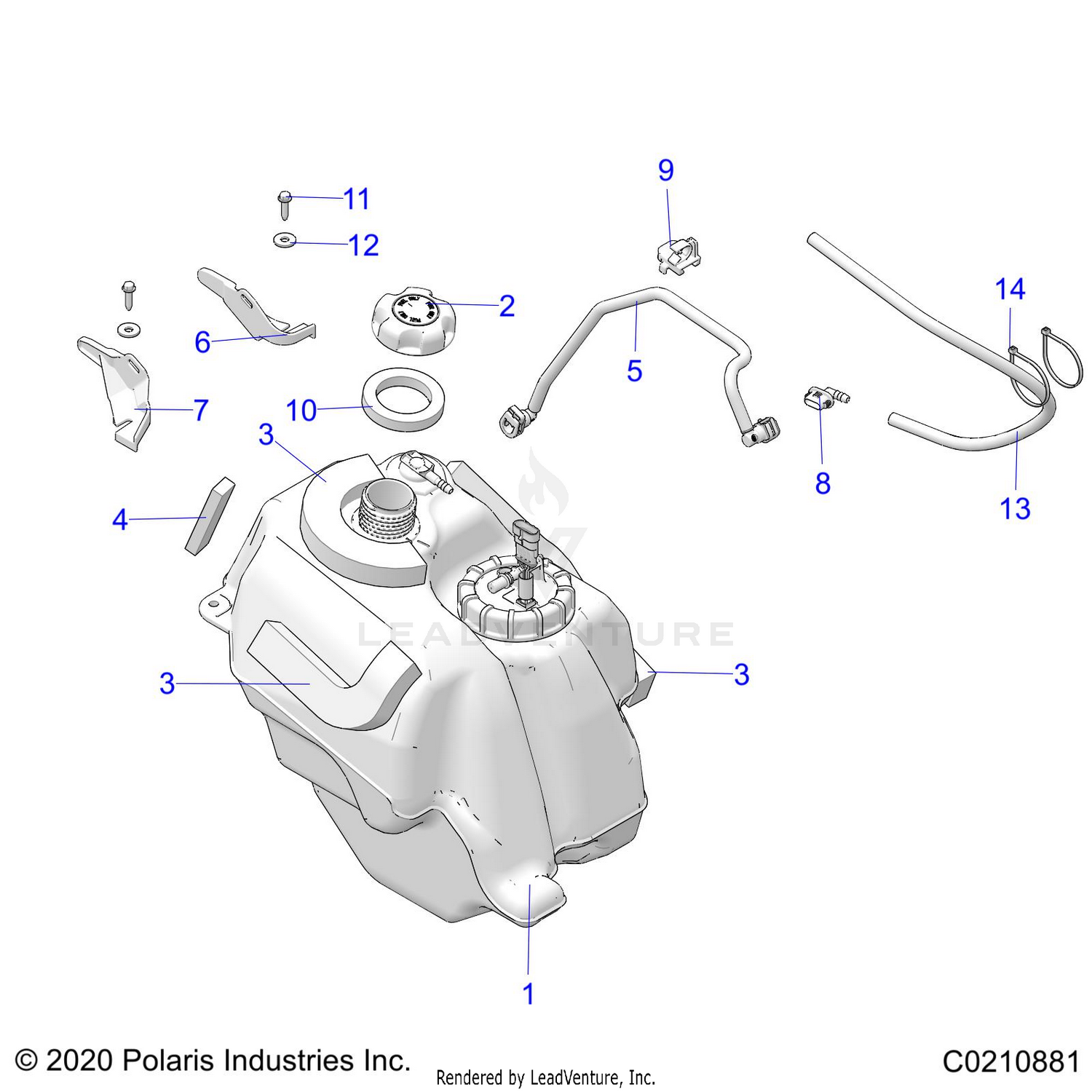 FUEL SYSTEM, FUEL TANK ASM. - A26SHY57AL/AS (C0210881)
