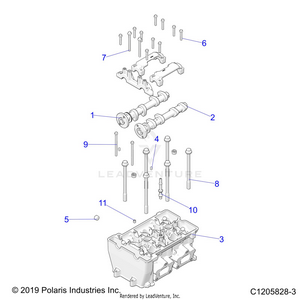 Engine, Cylinder Head - Z22gae92aj/bj/gak92ap/bp/gav92ap/bp (c1205828-3) Schematic