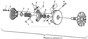 Drive Clutch Scrambler 400l W97bc38c (4939893989c001) Schematic