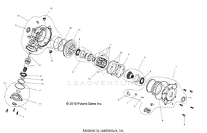 Drive Train, Front Gearcase Internals - R12rh45ag/ah/ar (49rgrgearcase1332829) Schematic