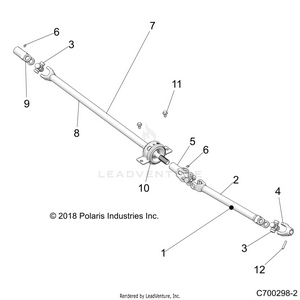 Drive Train, Front Prop Shaft - Z24ase87a5 (c700298-2) Schematic