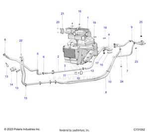Body, Hvac Hoses - R25xaw1rb9/bd/bm (c731052) Schematic