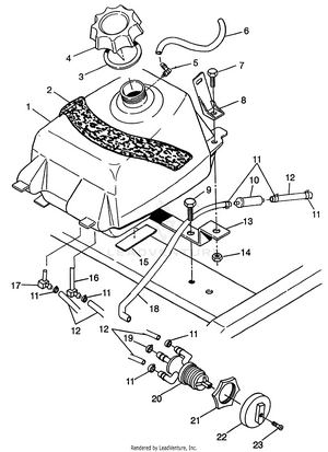 Fuel Tank Xpress 300 W97ca28c And  Xpress 400l W97ca38c (4939603960b003) Schematic