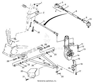 A-arm/strut Mounting Xplorer 400l W969140 (4935983598b013) Schematic
