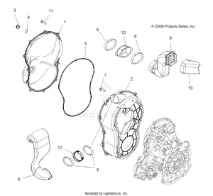 Body, Clutch Cover - A10tn55al/ax (49atvclutchcvr10spx2550) Schematic