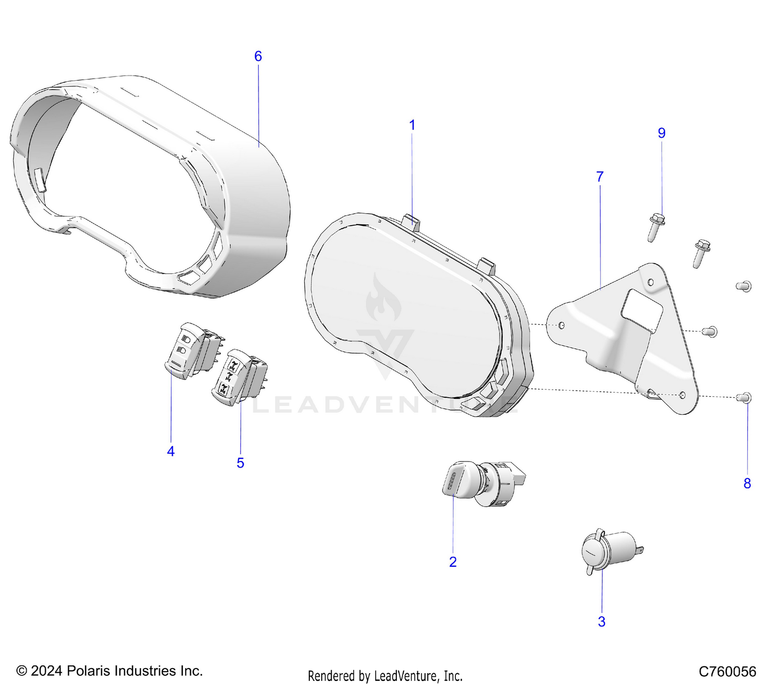 ELECTRICAL, DASH INSTRUMENTS AND CONTROLS - G22GAE99A4 (C760056)