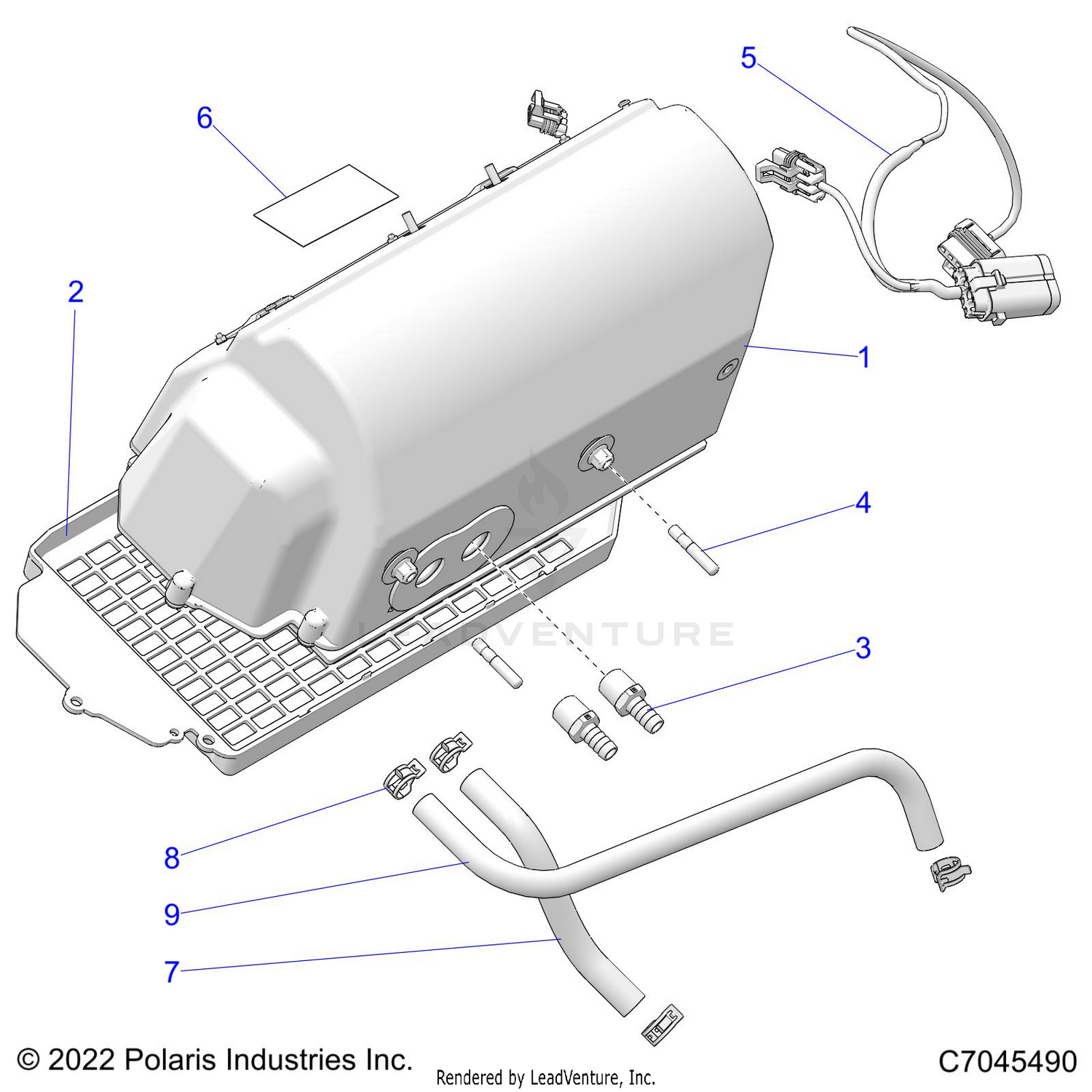 BODY, HEATER ASSEMBLY - R24RRSD4CK (C7045490)