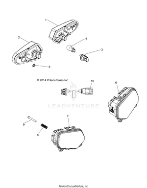 Electrical, Headlights, Taillights And Bulbs - Z14vh7eaj (49rgrtaillamps11rzr875) Schematic