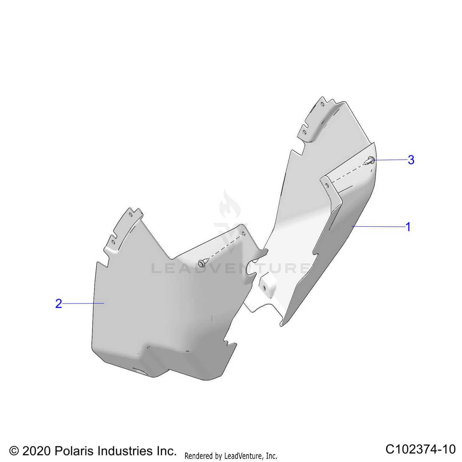 BODY, MUD GUARDS - A26SYY95AK (C102374-10)