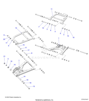 Suspension, Rear Control Arms - R25rry99as/bs/al/bl/ap/bp/a9/b9/af/bf/ak/bk (c701219-01) Schematic